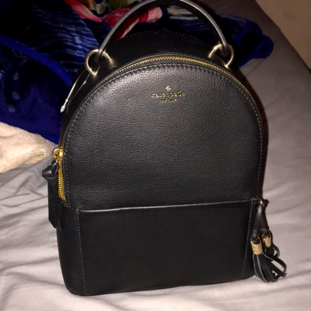 Kate Spade Little Black Leather Backpack